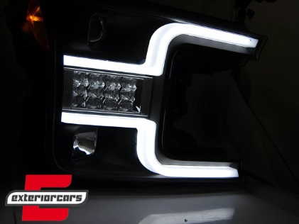Prednja svjetla LED SEQ žmigavci (crna) / FORD F150 Mk13 Facelift (2017-2020), LPFO90