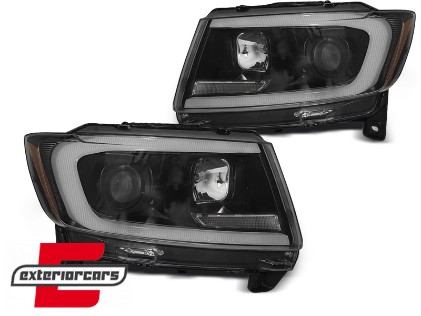 Prednja svjetla LED SEQ žmigavci (crna) / JEEP Grand Cherokee WK2 (2011-2013), LPCH32