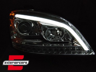 Prednja svjetla LED SEQ žmigavci (crna) / Mercedes ML-klasa W164 (2005-2007), LPMED0