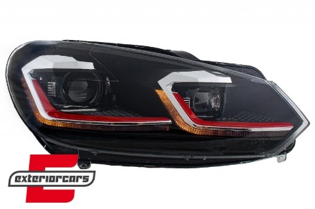 Prednja svjetla LED SEQ žmigavci G7.5 GTI look / VW Golf 6 VI (2008-2013), LPVWZ7