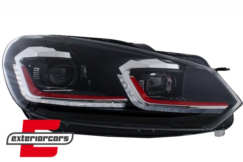 Prednja svjetla LED SEQ žmigavci G7.5 GTI look / VW Golf 6 VI (2008-2013), LPVWZ7