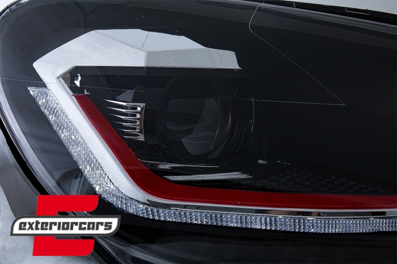 Prednja svjetla LED SEQ žmigavci G7.5 GTI look / VW Golf 6 VI (2008-2013), LPVWZ7