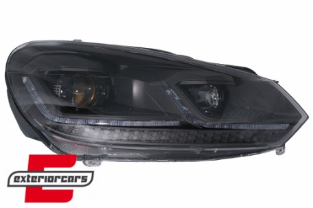 Prednja svjetla LED SEQ žmigavci G7.5 look / VW Golf 6 VI (2008-2013), LPVWZ8