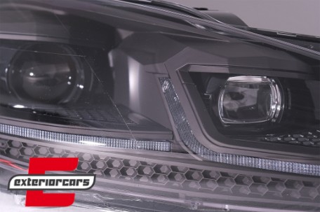 Prednja svjetla LED SEQ žmigavci G7.5 look / VW Golf 6 VI (2008-2013), LPVWZ8