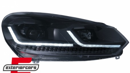 Prednja svjetla LED SEQ žmigavci G7.5 look / VW Golf 6 VI (2008-2013), LPVWZ8