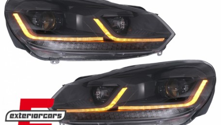 Prednja svjetla LED SEQ žmigavci G7.5 look / VW Golf 6 VI (2008-2013), LPVWZ8