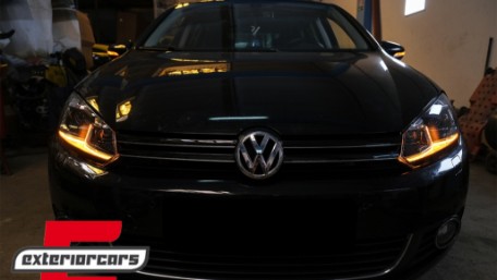 Prednja svjetla LED SEQ žmigavci G7.5 R line look / VW Golf 6 VI (2008-2013), LPVWZ6