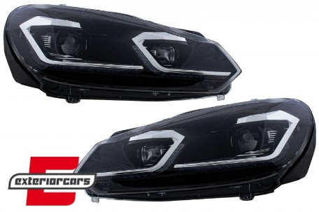 Prednja svjetla LED SEQ žmigavci G7.5 R line look / VW Golf 6 VI (2008-2013), LPVWZ6