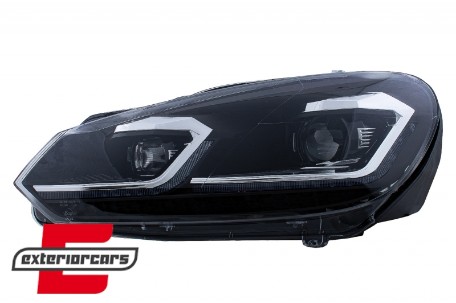 Prednja svjetla LED SEQ žmigavci G7.5 R line look / VW Golf 6 VI (2008-2013), LPVWZ6