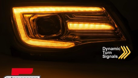 Prednja svjetla LED SEQ žmigavci TubeLight dizajn (chrome) / Subaru Forester IV (2013-2018), LPSU17