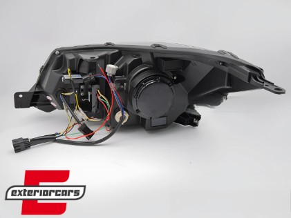 Prednja svjetla LED SEQ žmigavci TubeLight dizajn (crna) / Subaru Forester IV (2013-2018), LPSU20