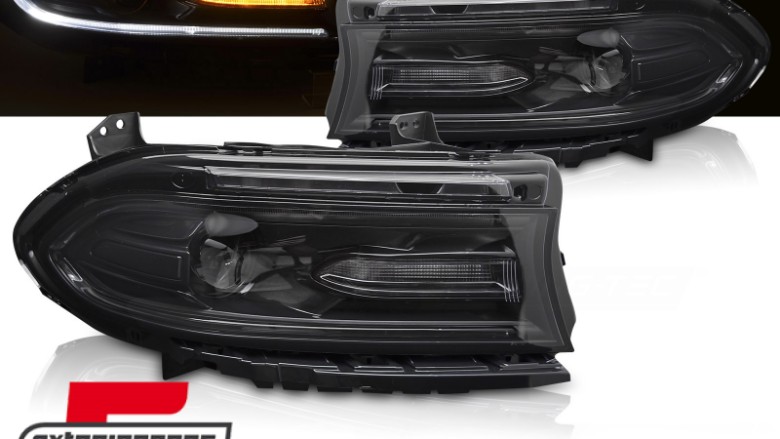 Prednja svjetla LED TruDRL (crna) / Dodge Charger (2014-2023), LPDO33