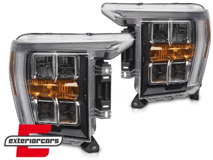 Prednja svjetla LED TruDRL dizajn (crna) / FORD F150 Mk14 (2020-2023), LPFOA4