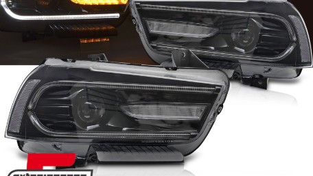 Prednja svjetla LED TruDRL SEQ žmigavci (crna) / Dodge Charger (2011-2015), LPDO34