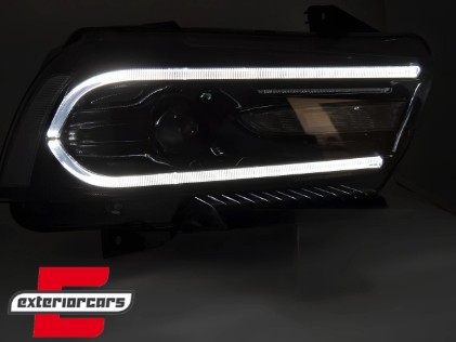 Prednja svjetla LED TruDRL SEQ žmigavci (crna) / Dodge Charger (2011-2015), LPDO34