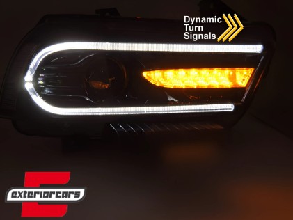 Prednja svjetla LED TruDRL SEQ žmigavci (crna) / Dodge Charger (2011-2015), LPDO34