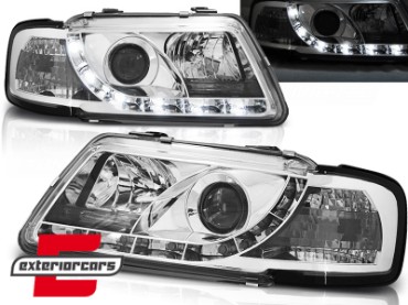 Prednja svjetla LED TrueDRL (chrome) / Audi A3 (1996-2000), LPAU61