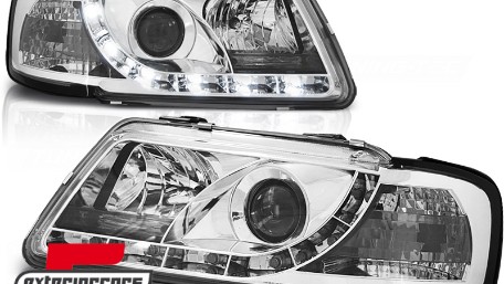 Prednja svjetla LED TrueDRL (chrome) / Audi A3 (1996-2000), LPAU61