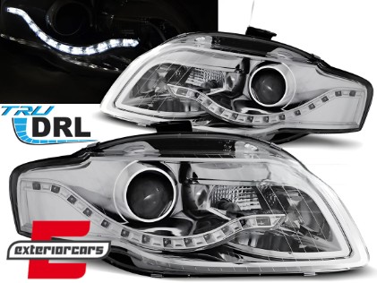 Prednja svjetla LED TrueDRL (chrome) / Audi A4 B7 (2004-2008), LPAUA5