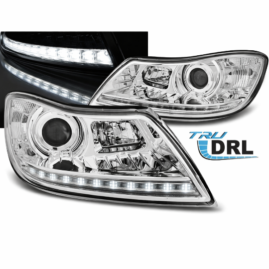 Prednja svjetla LED TrueDRL (chrome) - facelift / Škoda Octavia II facelift (2009-2012), LPSK24