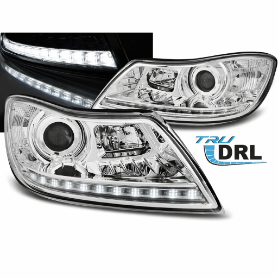 Prednja svjetla LED TrueDRL (chrome) - facelift / Škoda Octavia II facelift (2009-2012), LPSK24