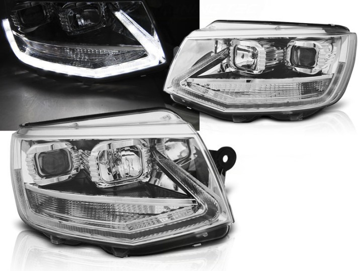 Prednja svjetla LED TrueDRL (chrome) / VW T6 (2015-2019), LPVWP7