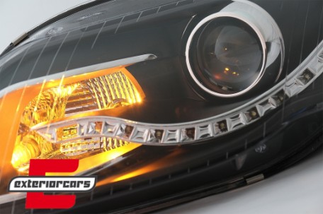 Prednja svjetla LED TrueDRL (crna) / Audi A4 B7 (2004-2008), LPAUA6