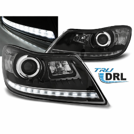 Prednja svjetla LED TrueDRL (crna) - facelift / Škoda Octavia II facelift (2009-2012), LPSK25