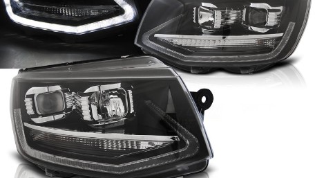 Prednja svjetla LED TrueDRL (crna) / VW T6 (2015-2019), LPVWP8