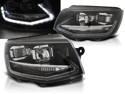 Prednja svjetla LED TrueDRL (crna) / VW T6 (2015-2019), LPVWP8