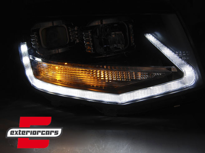 Prednja svjetla LED TrueDRL (crna) / VW T6 (2015-2019), LPVWP8