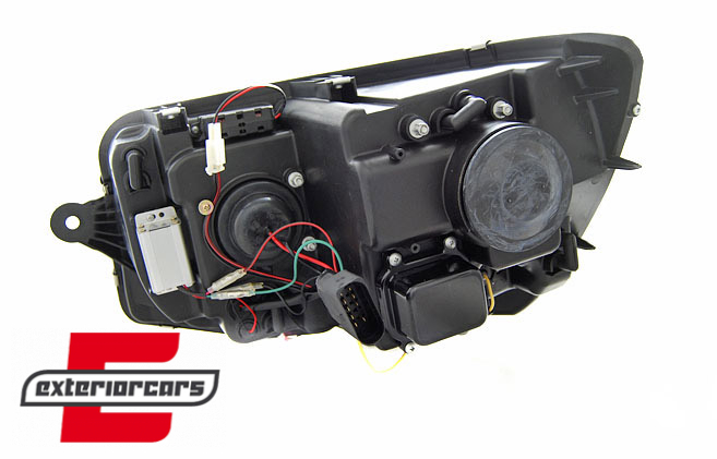Prednja svjetla LED TrueDRL (crna) / VW T6 (2015-2019), LPVWP8