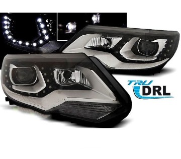 Prednja svjetla LED TrueDRL (crna) / VW Tiguan MK I Facelift (2011-2015), LPVWM0