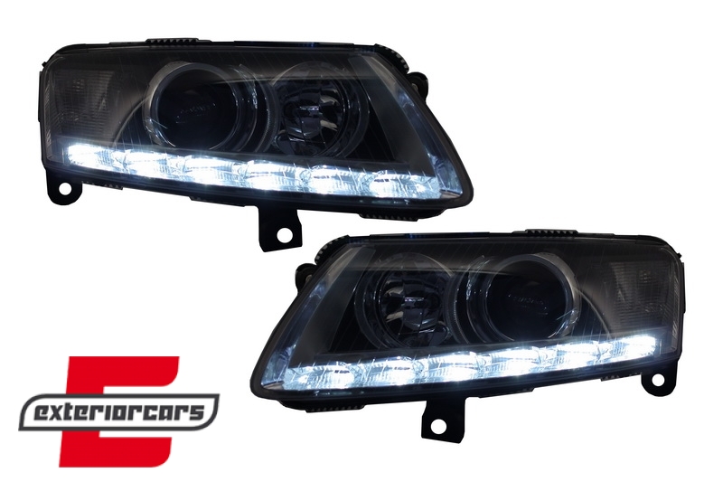 Prednja svjetla LED TrueDRL Xenon (chrome) / Audi A6 4F C6 (04.2004-2008), LPAUA9