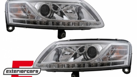 Prednja svjetla LED TrueDRL Xenon (chrome) / Audi A6 C6 4F (04.2004-2008), LPAU75