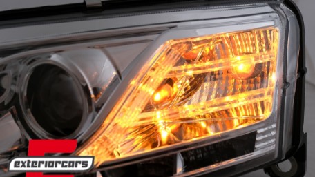 Prednja svjetla LED TrueDRL Xenon (chrome) / Audi A6 C6 4F (04.2004-2008), LPAU75