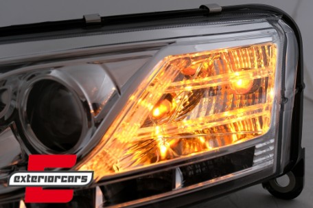 Prednja svjetla LED TrueDRL Xenon (chrome) / Audi A6 C6 4F (04.2004-2008), LPAU75