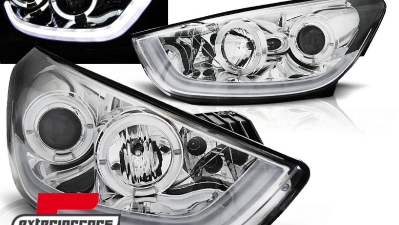Prednja svjetla LED TubeLight Angel Eyes (chrome) / Hyundai IX35 (2010-2013), LPHU06
