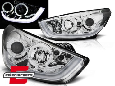 Prednja svjetla LED TubeLight Angel Eyes (chrome) / Hyundai IX35 (2010-2013), LPHU06
