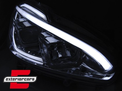 Prednja svjetla LED TubeLight (chrome) / Peugeot 208 (2012-06.2015), LPPE30