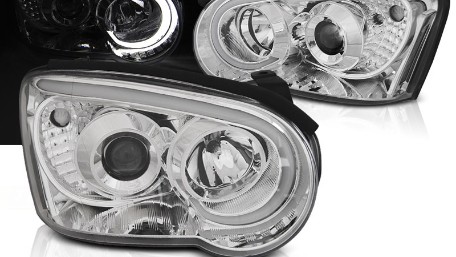 Prednja svjetla LED TubeLight (chrome) / Subaru Impreza II GD (2003-2005), LPSU13