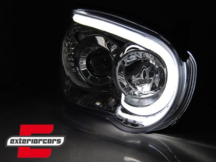 Prednja svjetla LED TubeLight (chrome) / Subaru Impreza II GD (2003-2005), LPSU13