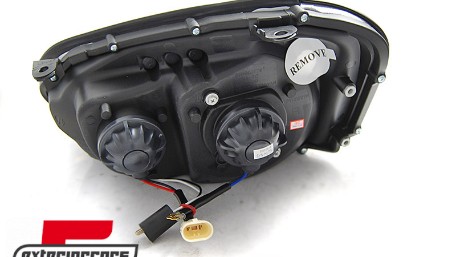 Prednja svjetla LED TubeLight (chrome) / Subaru Impreza II GD (2003-2005), LPSU13