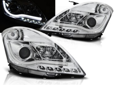Prednja svjetla LED TubeLight (chrome) / Suzuki Swift V (2010-2016), LPSI03