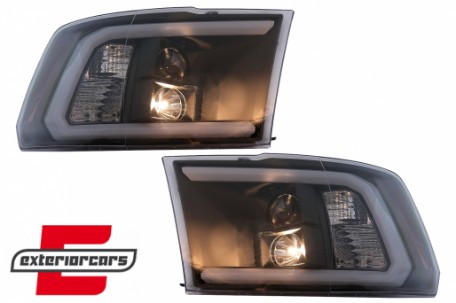 Prednja svjetla LED TubeLight (crna) / Dodge RAM (2009-2018), LPDO22