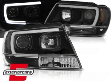Prednja svjetla LED TubeLight (crna) / JEEP Grand Cherokee (1999-05.2005), LPCH24