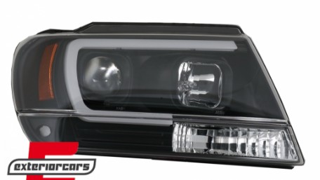 Prednja svjetla LED TubeLight (crna) / JEEP Grand Cherokee (1999-05.2005), LPCH24