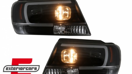 Prednja svjetla LED TubeLight (crna) / JEEP Grand Cherokee (1999-05.2005), LPCH24