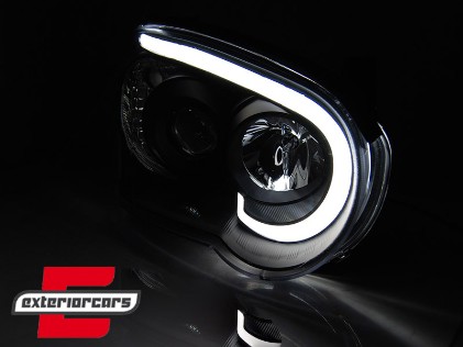 Prednja svjetla LED TubeLight (crna) / Subaru Impreza II GD (2003-2005), LPSU14