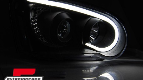 Prednja svjetla LED TubeLight (crna) / Subaru Impreza II GD (2003-2005), LPSU14